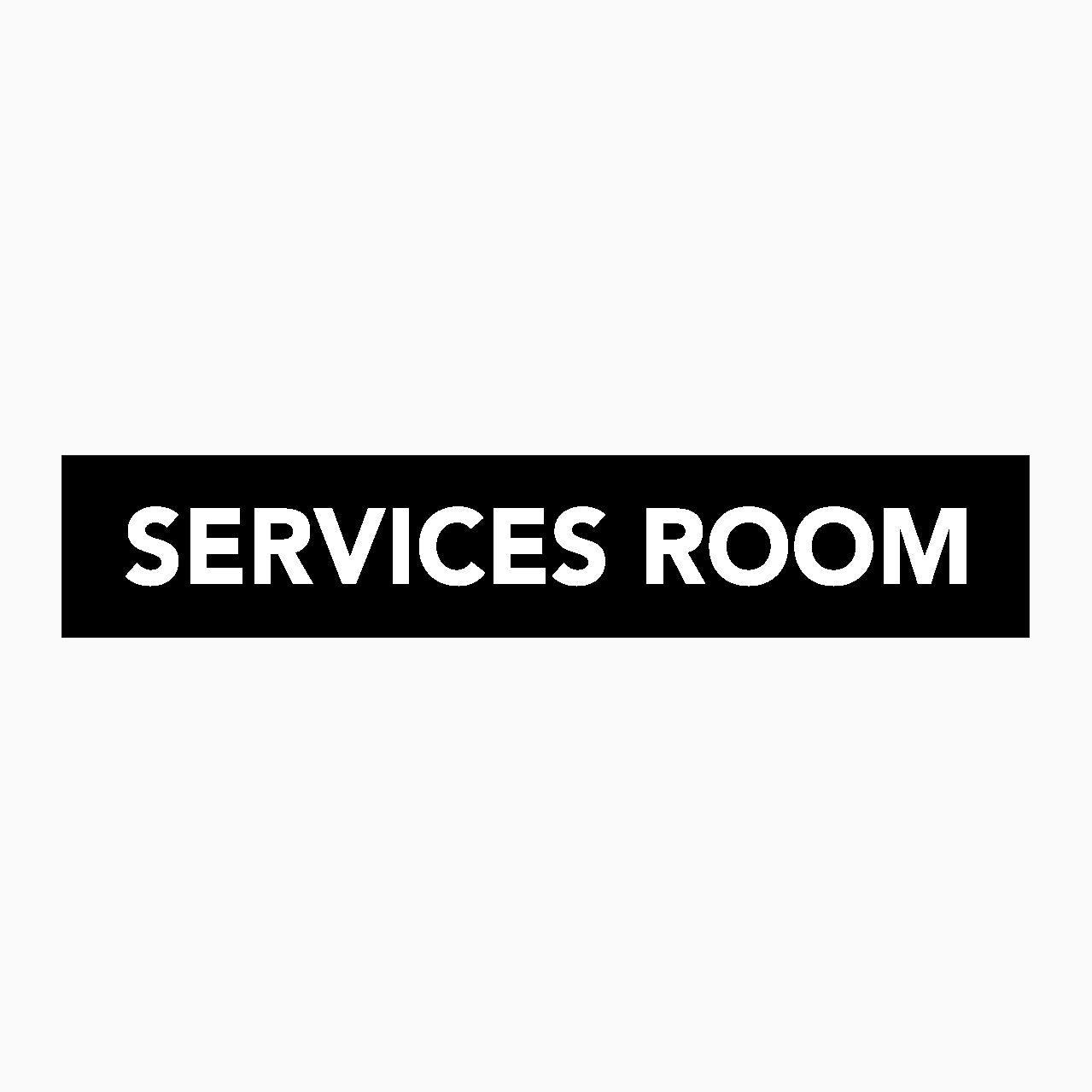 SERVICES ROOM SIGN - STATUTORY SIGN
